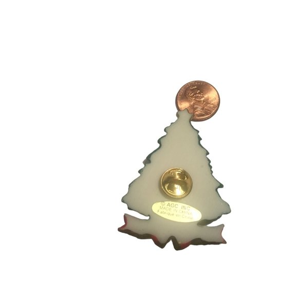 Christmas Tree Pin Brooch Holiday Jewelry - Picture 9 of 9